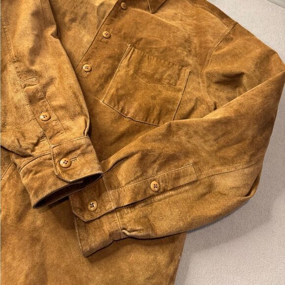 Men's Brown Suede Jacket - Picture 10 of 16